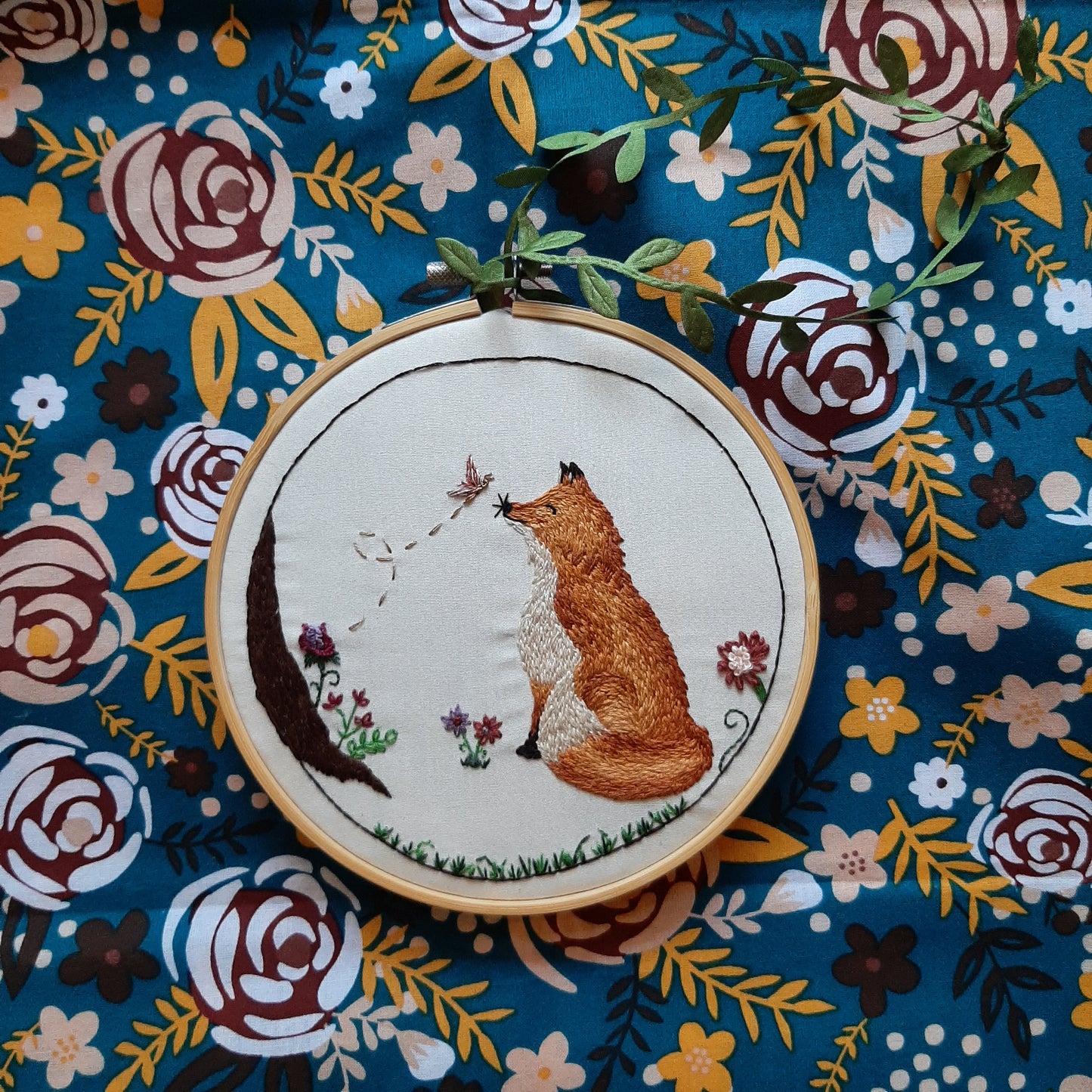 Wilfred the Fox Embroidery