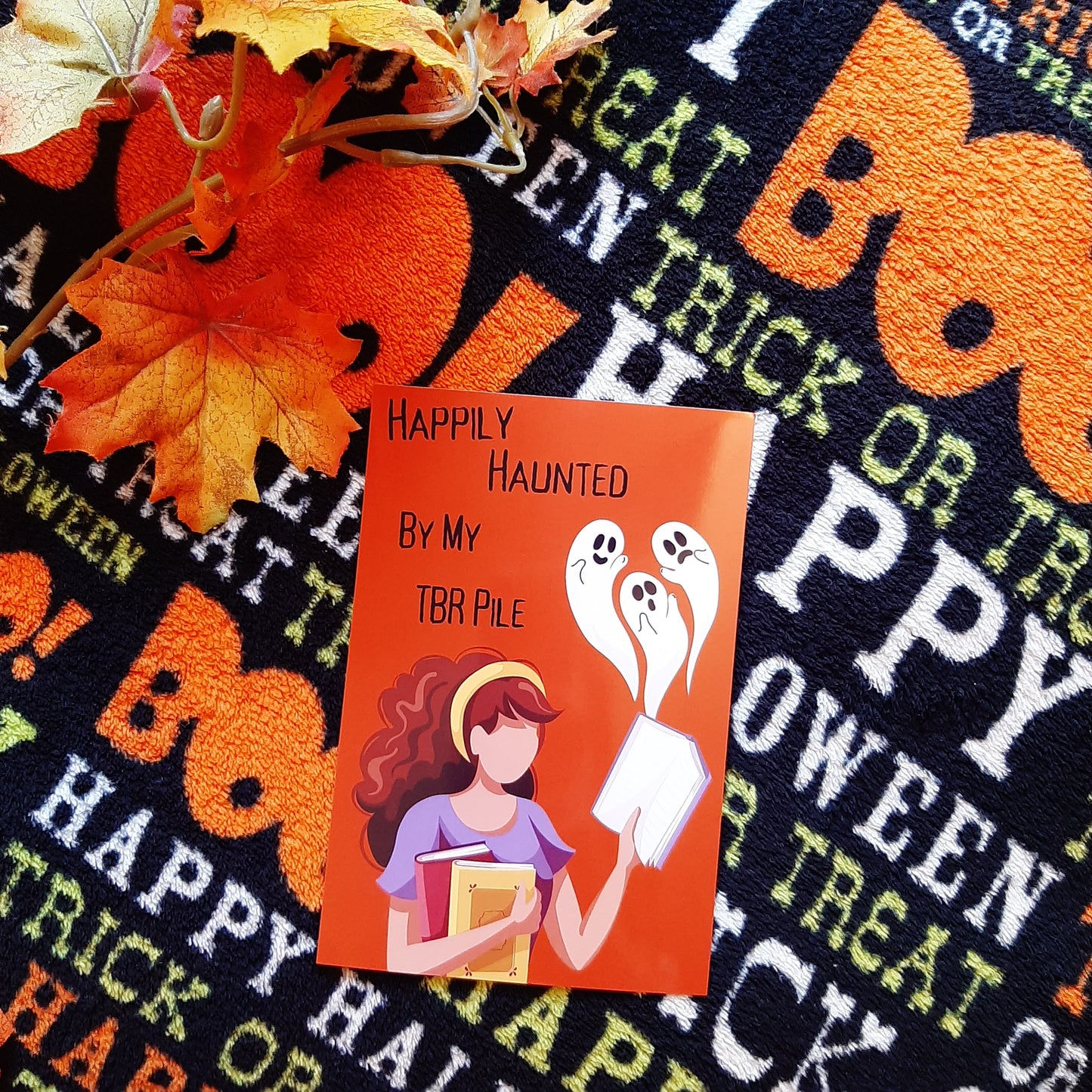 Happily Haunted By My TBR Art Print