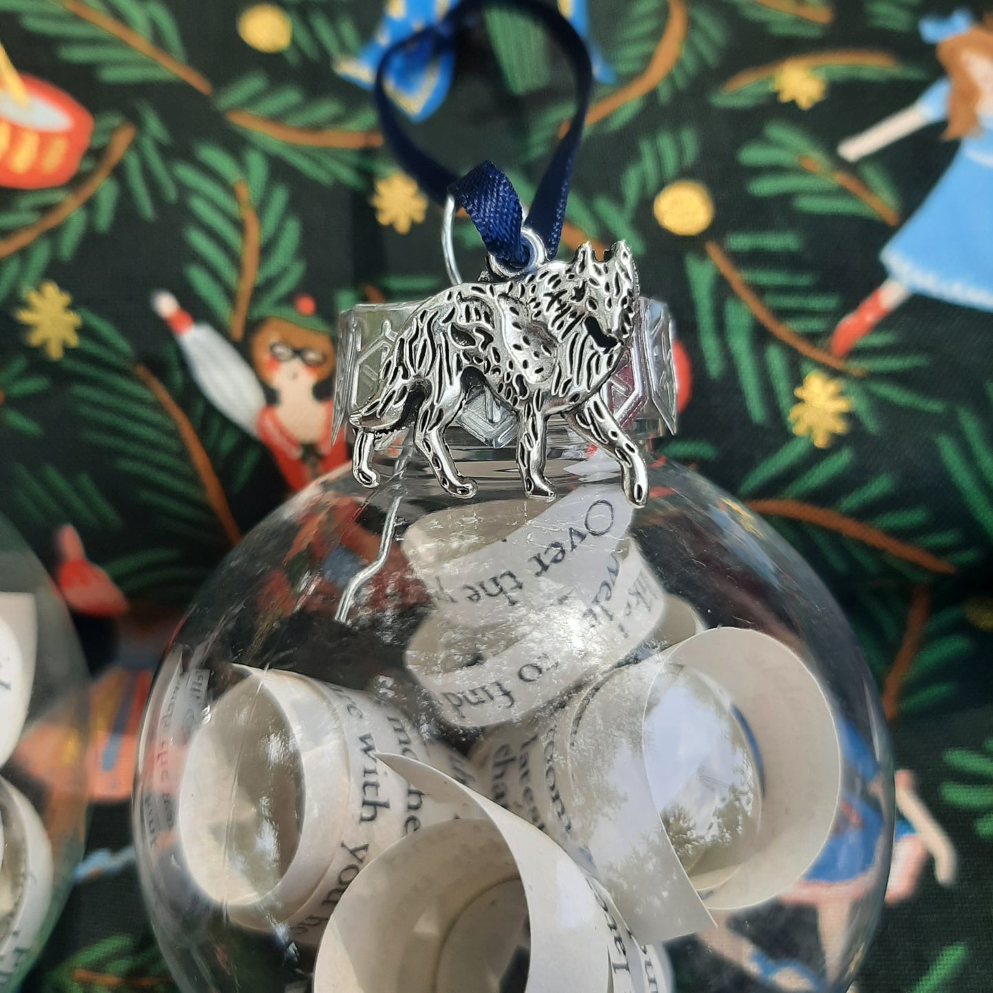 Bookish Glass Ornaments: Penelope Grace and the Winter Carousel
