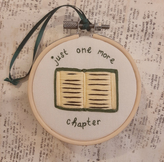 Just One More Chapter Embroidery